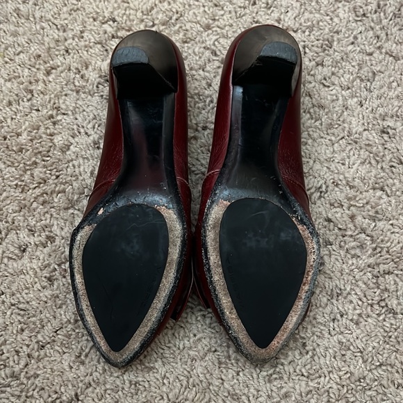 Via Spiga Maroon Heels - Picture 3 of 5